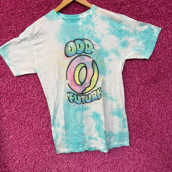 Odd Future Airbrush Iced Out Donut Logo Hip Hop Tie Dye M - Picture 3 of 5